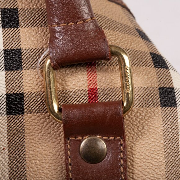 Authentic Burberry Signature Check Boston Holdall Duffle Bag - Picture 11 of 13